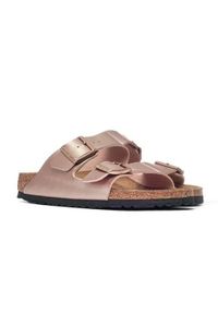 Klapki damskie Birkenstock Arizona Bf Copper. Kolor: wielokolorowy. Materiał: zamsz