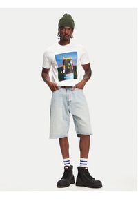Hunter T-Shirt Brodie Graphic HARM0036251 Biały Regular Fit. Kolor: biały. Materiał: bawełna #5