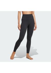 Adidas - Legginsy All Me Sculpt 7/8. Kolor: czarny. Materiał: materiał. Technologia: ClimaCool (Adidas). Sport: joga i pilates #1