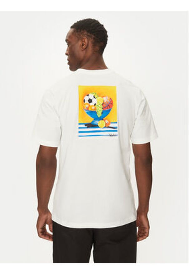 Adidas - adidas T-Shirt Lounge Still Life Bowl Graphic JJ3962 Biały Regular Fit. Kolor: biały. Materiał: bawełna