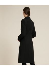 Luisa Spagnoli - LUISA SPAGNOLI - Czarny wełniany płaszcz SUONO. Kolor: czarny. Materiał: wełna. Długość: do kolan. Styl: klasyczny #3