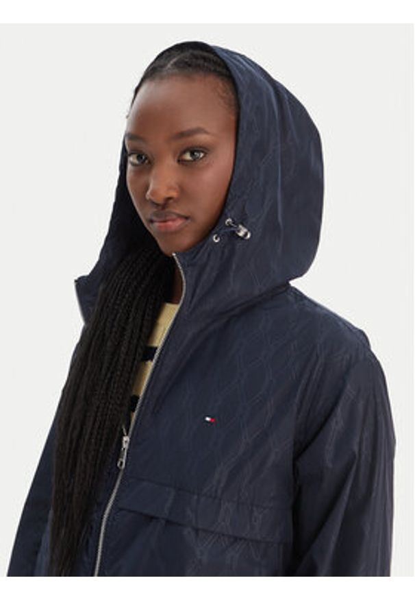 TOMMY HILFIGER - Tommy Hilfiger Kurtka przejściowa WW0WW48001 Granatowy Regular Fit. Kolor: niebieski. Materiał: syntetyk