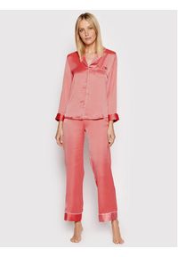 Etam Spodnie piżamowe Gia 6530732 Różowy Regular Fit. Kolor: różowy. Materiał: syntetyk #3