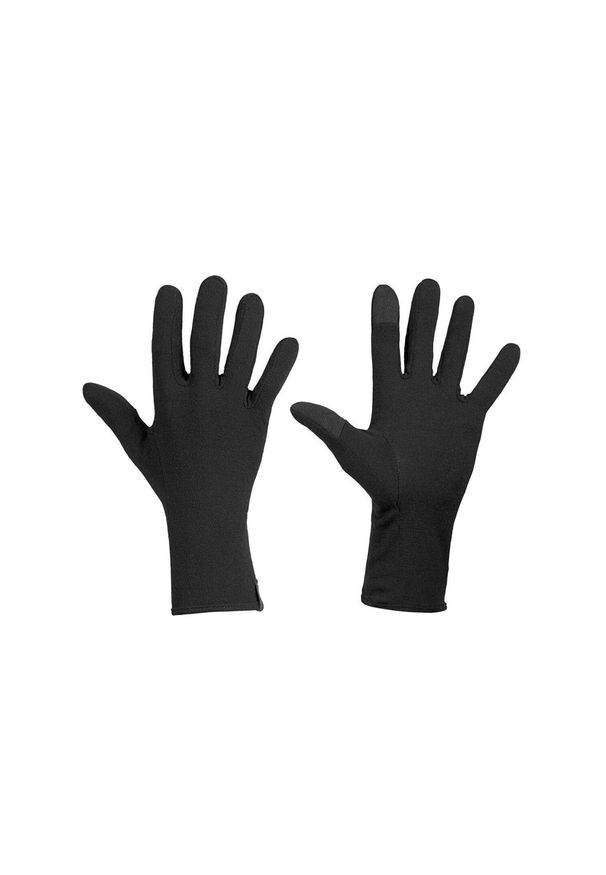 Rękawiczki zimowe unisex Icebreaker 260 Tech Glove Liners. Kolor: czarny. Materiał: wełna. Sezon: zima. Sport: turystyka piesza