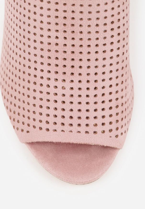 Born2be - Różowe Ażurowe Sandały Vices na Obcasie Selithra. Okazja: na co dzień. Kolor: różowy. Wzór: ażurowy. Sezon: lato. Obcas: na obcasie. Styl: elegancki, casual. Wysokość obcasa: średni