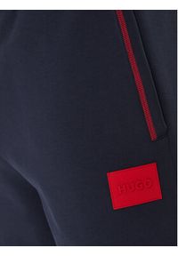 Hugo Spodnie dresowe Patch 50510534 Granatowy Relaxed Fit. Kolor: niebieski. Materiał: bawełna