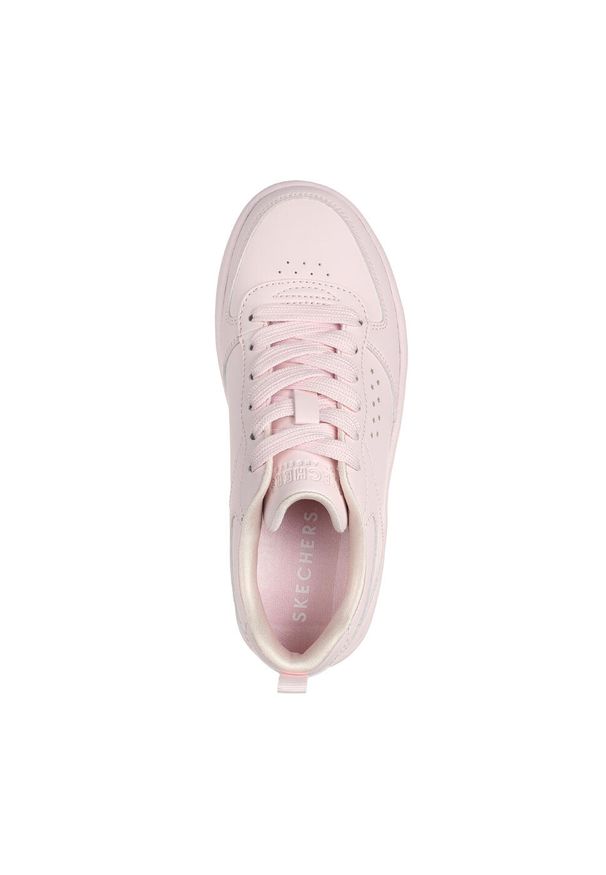 skechers - Buty do chodzenia dla dzieci Skechers Court High Color Z. Kolor: różowy. Materiał: syntetyk, materiał. Szerokość cholewki: normalna. Sport: turystyka piesza
