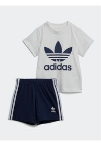 Adidas - adidas Komplet t-shirt i szorty sportowe Trefoil Shorts Tee Set IB8638 Niebieski Regular Fit. Kolor: niebieski. Materiał: bawełna #1