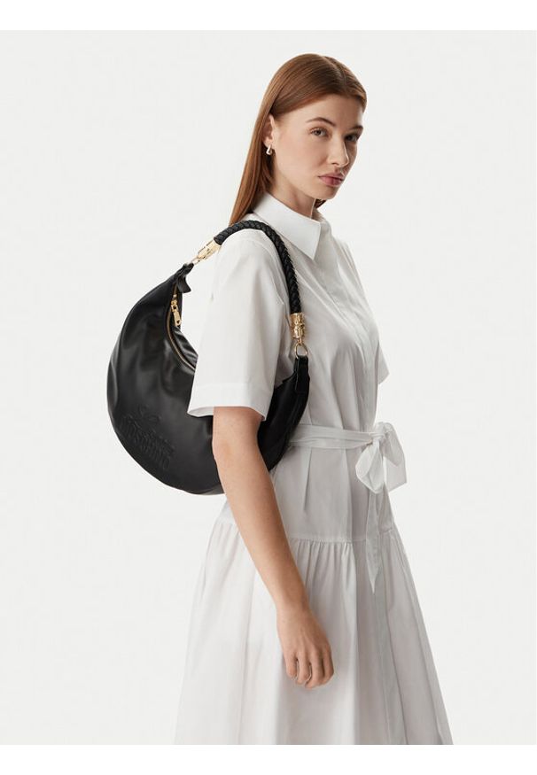 Love Moschino - LOVE MOSCHINO Torebka JC4222PP0OKA0000 Czarny. Kolor: czarny. Materiał: skórzane