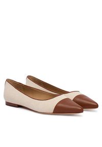 Lauren Ralph Lauren - LAUREN RALPH LAUREN Baleriny 802P10530003 Beżowy. Kolor: beżowy. Materiał: materiał #5