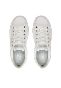 Karl Lagerfeld - KARL LAGERFELD Sneakersy KL62511A Biały. Kolor: biały. Materiał: skóra #4