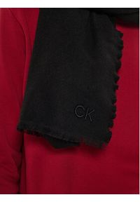 Calvin Klein Chusta Embroidery K60K612896 Czarny. Kolor: czarny. Materiał: akryl, materiał