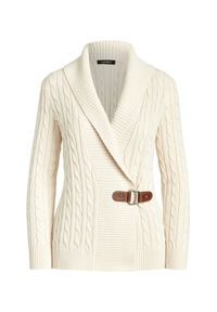 Lauren Ralph Lauren - LAUREN RALPH LAUREN Sweter 200808258004 Beżowy Relaxed Fit. Kolor: beżowy. Materiał: bawełna #4