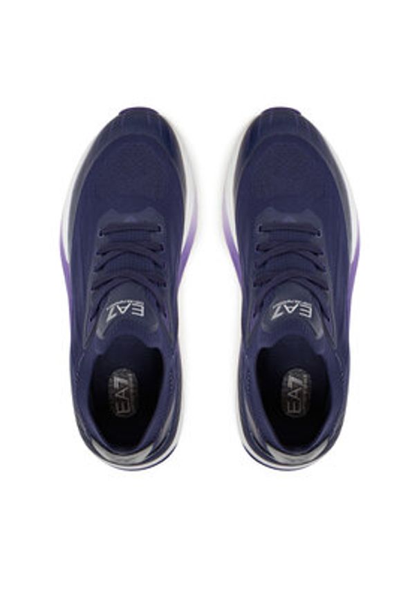 EA7 Emporio Armani Sneakersy X8X176 XK377 U548 Granatowy. Kolor: niebieski. Materiał: skóra