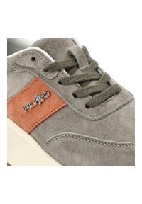 Zielone Sneakersy Filippo Obuwie Damskie Na Solidnej Podeszwie. Okazja: na co dzień. Kolor: pomarańczowy. Materiał: zamsz. Szerokość cholewki: normalna. Styl: casual #6