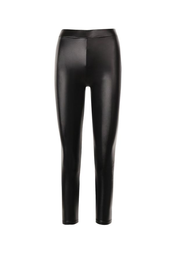 Born2be - Czarne Legginsy Lysise. Okazja: na imprezę, na co dzień. Kolor: czarny. Długość: długie. Wzór: gładki. Styl: casual