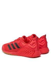 Adidas - adidas Buty na siłownię Dropset 3 ID8629 Czerwony. Kolor: czerwony. Materiał: mesh, materiał. Sport: fitness