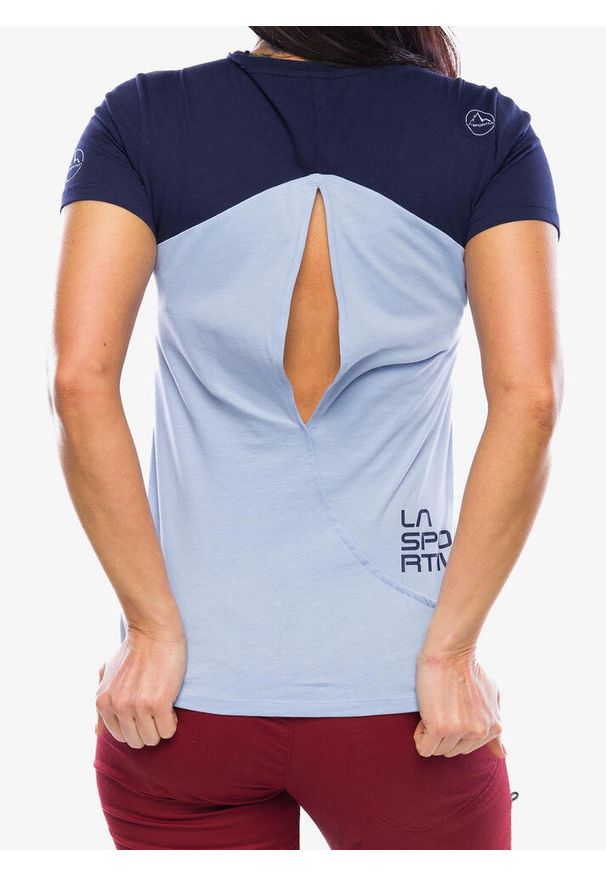 LA SPORTIVA - Koszulka bawełniana damska La Sportiva Roof T-Shirt. Kolor: niebieski. Materiał: bawełna