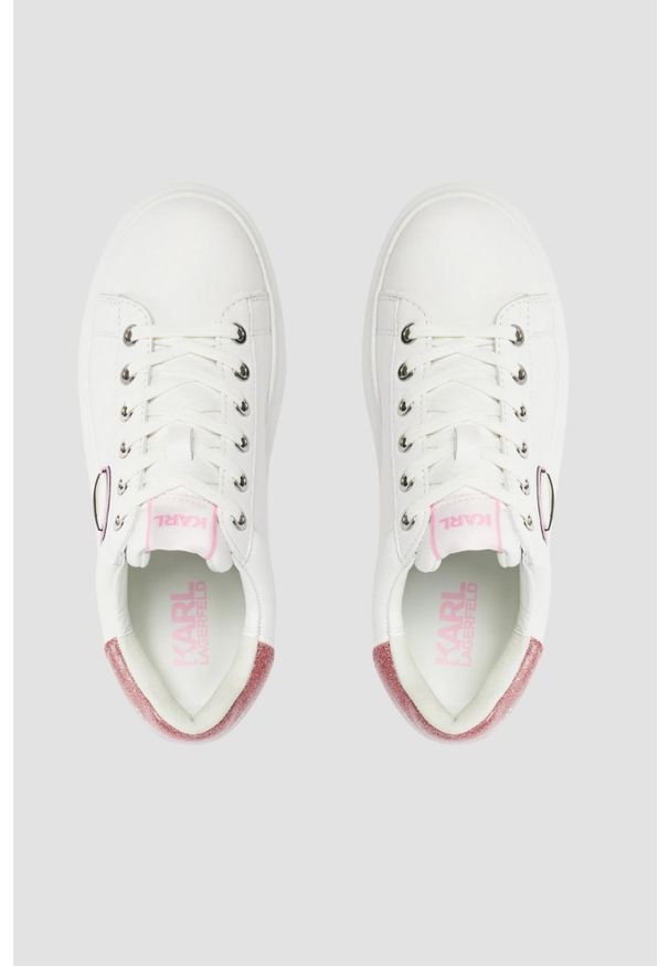 Karl Lagerfeld - KARL LAGERFELD Białe sneakersy Kapri Nft Lo Lace. Kolor: biały