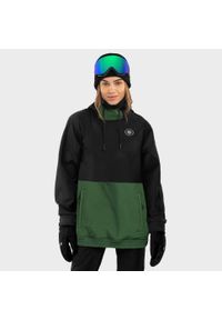 SIROKO - Kurtka snowboardowa damska W1-W Evergreen. Kolor: zielony, czarny, wielokolorowy. Materiał: softshell, materiał. Sport: snowboard #2