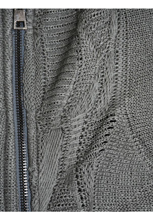 La Haine Inside Us Sweter Full Zip | LM244 | Mężczyzna | Szary. Okazja: na co dzień. Typ kołnierza: kaptur. Kolor: szary. Materiał: bawełna, poliester. Wzór: aplikacja, jednolity. Styl: sportowy, elegancki, casual