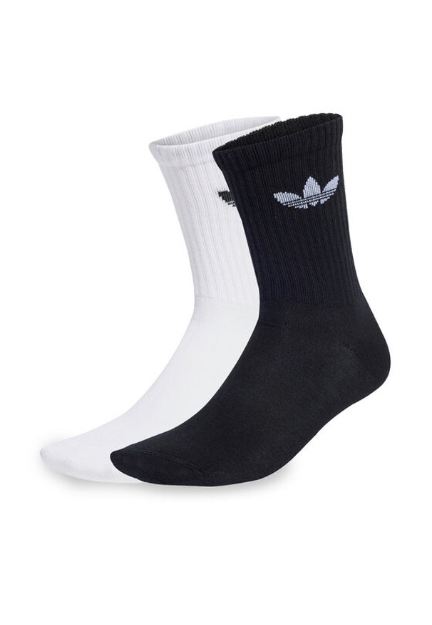 Adidas - adidas Zestaw 2 par wysokich skarpet unisex JX5211 Kolorowy. Materiał: materiał, bawełna. Wzór: kolorowy