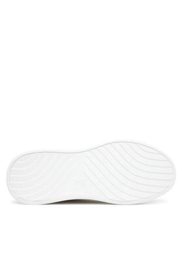 TOMMY HILFIGER - Tommy Hilfiger Sneakersy Monogram Platform Snk FW0FW09155 Écru. Materiał: skóra. Obcas: na platformie
