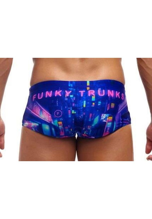 FUNKY TRUNKS - Trunki męskie Funky Trunks Cyber City - sidewinder. Kolor: niebieski