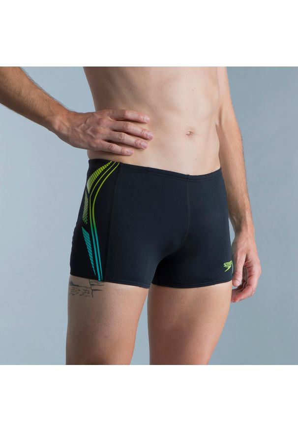Bokserki pływackie męskie Speedo Multico. Kolor: czarny, wielokolorowy, niebieski, żółty. Materiał: materiał