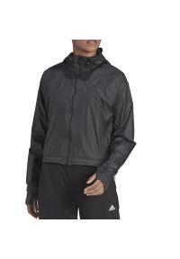 Adidas - Kurtka adidas Versatile For Elements Windbreaker H59070 - czarna. Kolor: czarny. Materiał: poliester