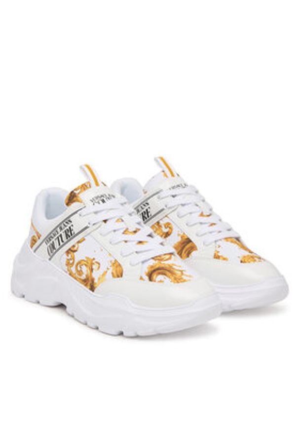 Versace Jeans Couture Sneakersy 80YA3SC2 Kolorowy. Materiał: materiał. Wzór: kolorowy