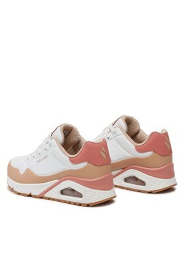 skechers - Skechers Sneakersy 177121/WTAN Biały. Kolor: biały. Materiał: skóra