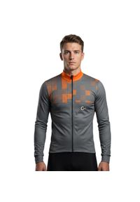 C-LAB - Ocieplona koszulka kolarska z długim rękawem Ordino. Kolor: beżowy, wielokolorowy, pomarańczowy. Długość rękawa: długi rękaw. Długość: długie. Sezon: zima. Sport: kolarstwo #1