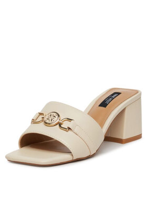 Nine West Klapki R25SS04465 Beżowy. Kolor: beżowy. Materiał: syntetyk, materiał
