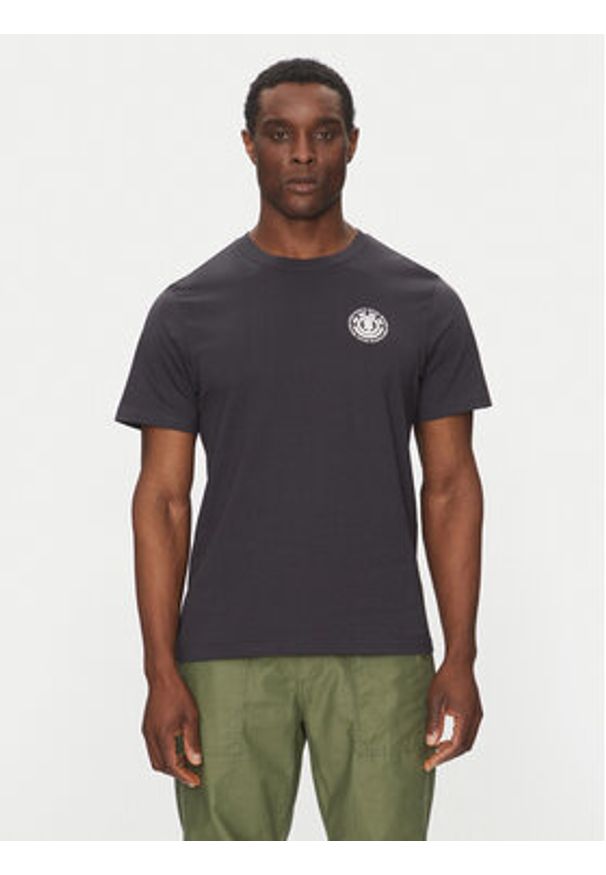 Element T-Shirt ELYZT00490 Czarny Regular Fit. Kolor: czarny. Materiał: bawełna