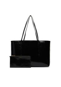 Calvin Klein Torebka Foil Logo Glossy LV04F3537G Czarny. Kolor: czarny. Materiał: skórzane #2
