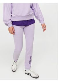 JJXX Spodnie dresowe Riley 12250114 Fioletowy Slim Fit. Kolor: fioletowy. Materiał: bawełna