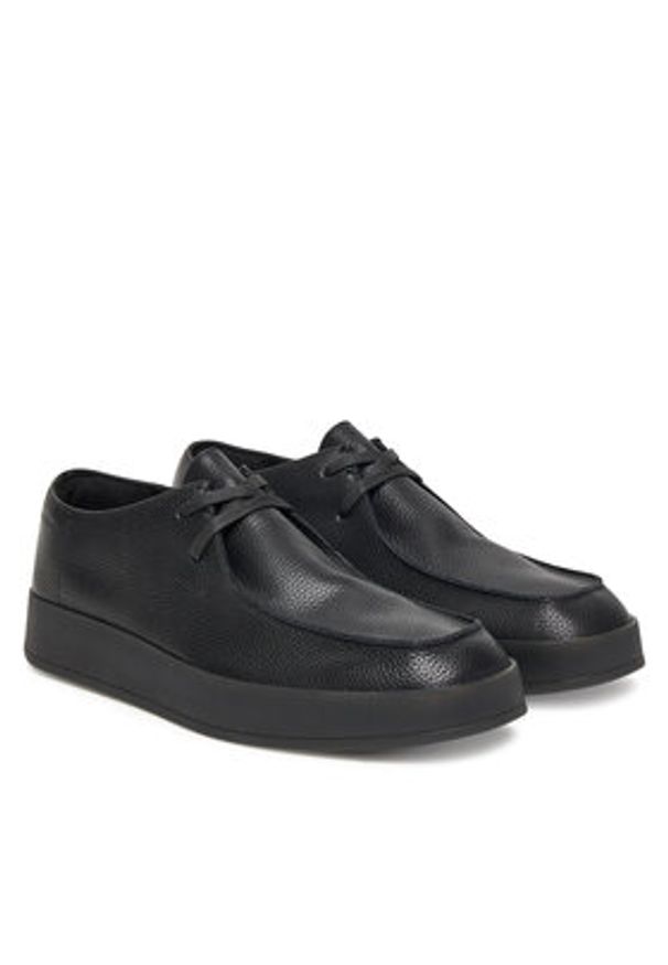 Calvin Klein Półbuty Hybrid Cup Wallabee Lth HM0HM02062 Czarny. Kolor: czarny. Materiał: skóra