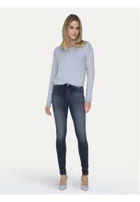 only - ONLY Sweter Venice 15333989 Błękitny Regular Fit. Kolor: niebieski. Materiał: wiskoza