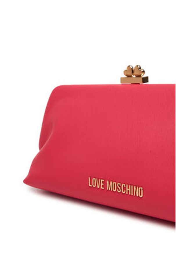 Love Moschino - LOVE MOSCHINO Torebka JC4287PP0MKP0615 Różowy. Kolor: różowy. Materiał: skórzane
