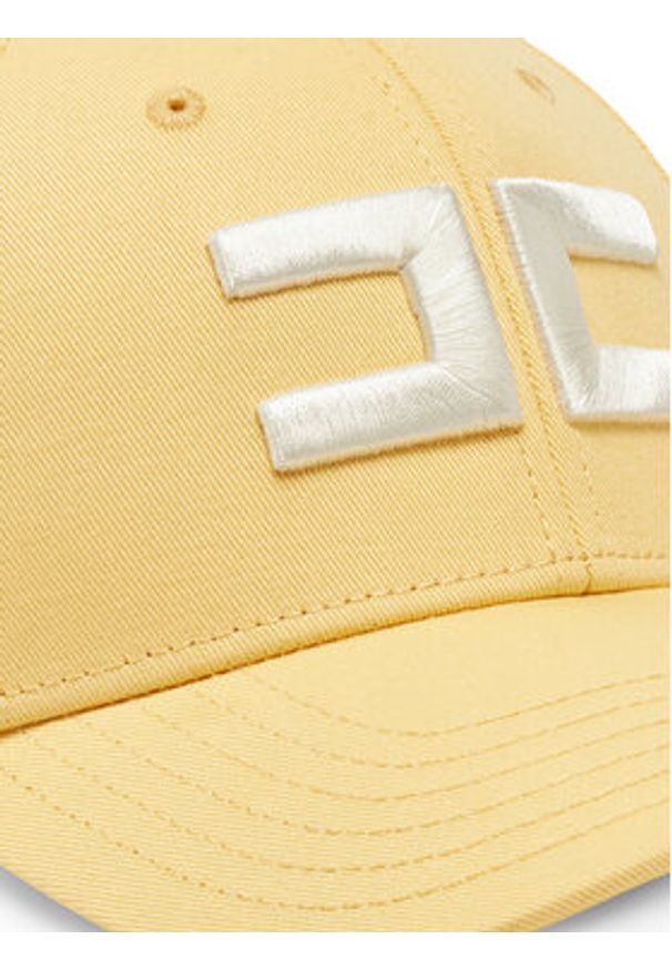 Elisabetta Franchi Czapka z daszkiem CL-06F-51E2-V160 Żółty. Kolor: żółty. Materiał: bawełna, materiał