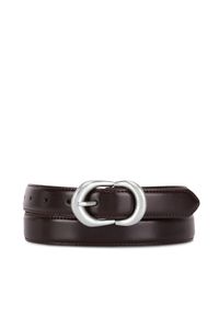 Gino Rossi Pasek Damski BLYL24010-SLV Brązowy. Kolor: brązowy. Materiał: skóra