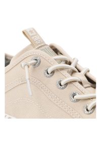 Big-Star - Trampki damskie Big Star, tekstylna cholewka sznurowany fason klasyczna gumowa podeszwa lekka konstrukcja minimalistyczny design, beżowe, TT274387. Zapięcie: sznurówki. Kolor: biały. Materiał: guma. Szerokość cholewki: normalna. Styl: klasyczny #2