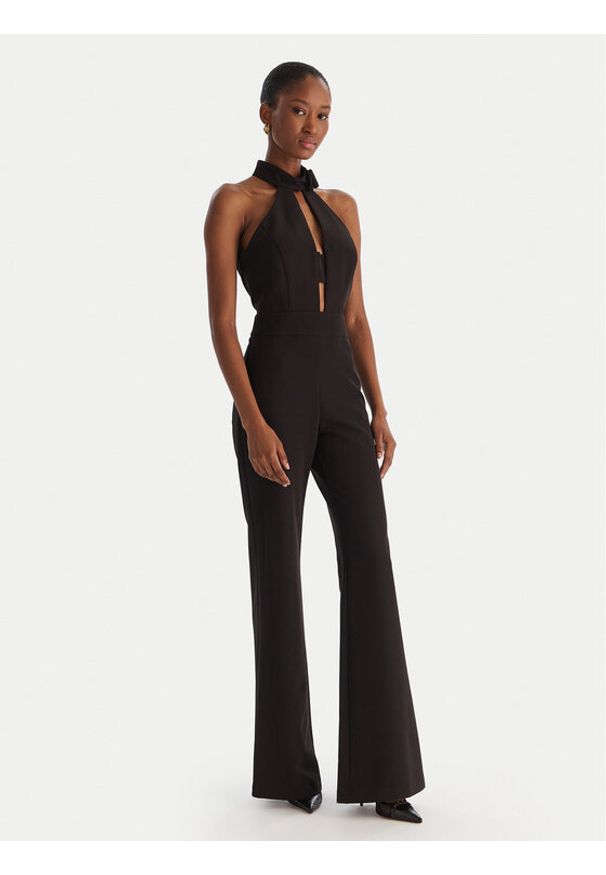 ACCESS FASHION Kombinezon 54-5503-168 Czarny Slim Fit. Kolor: czarny. Materiał: syntetyk