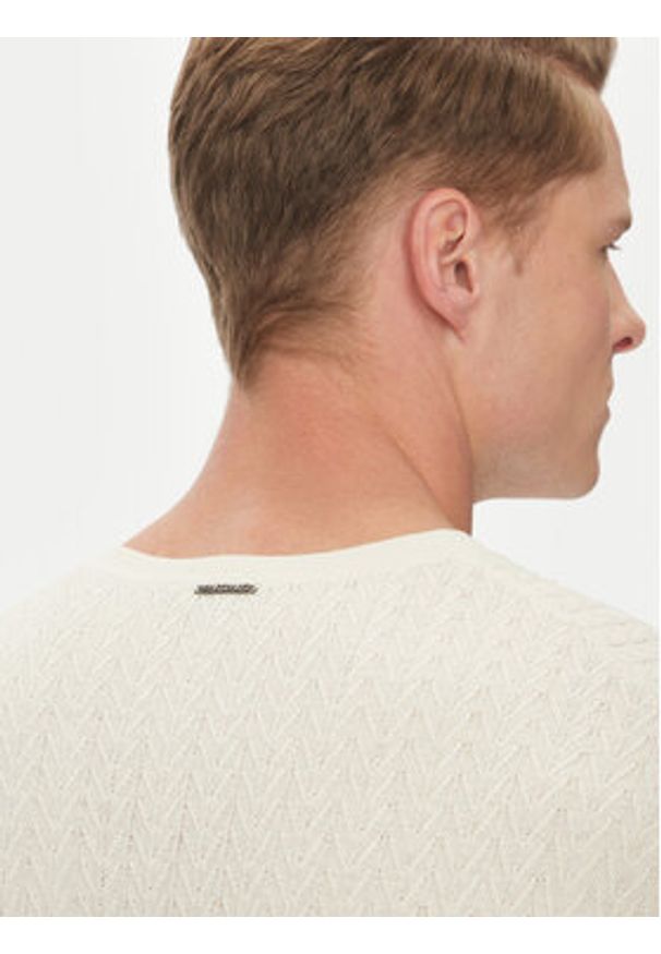 Marciano Guess Sweter 5GHR16 5861Z Écru Regular Fit. Materiał: bawełna
