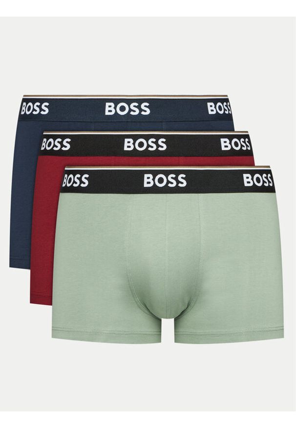 BOSS - Boss Komplet 3 par bokserek 50517827 Kolorowy. Materiał: bawełna. Wzór: kolorowy