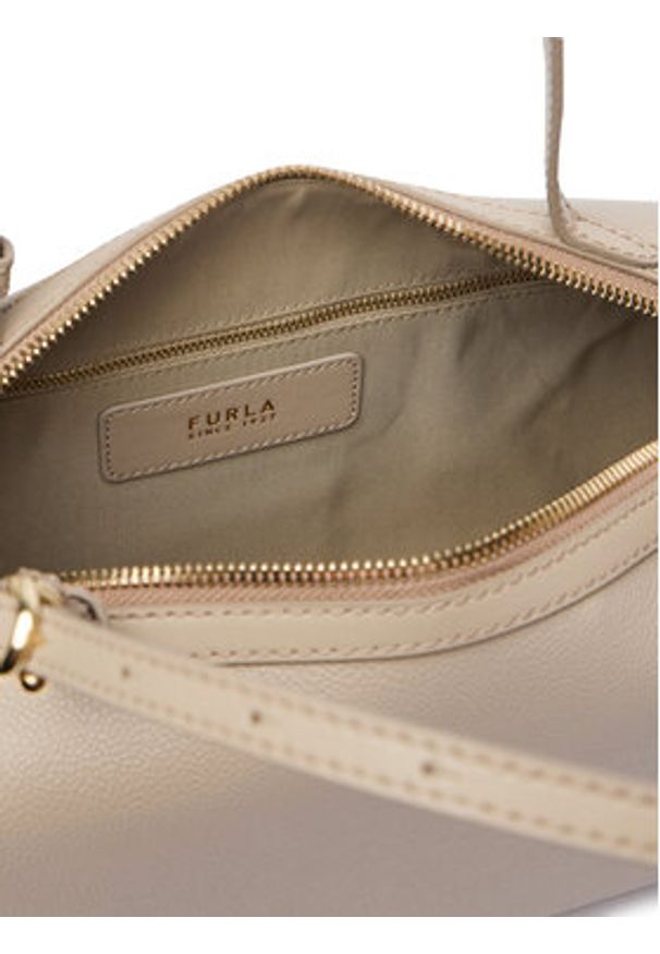 Furla Torebka Double M WB01905 BX3036 KH 4488S Beżowy. Kolor: beżowy. Materiał: skórzane