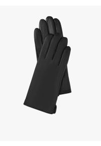 Ryłko - Klasyczne skórzane rękawiczki damskie. Kolor: czarny. Materiał: skóra. Styl: klasyczny #1