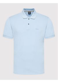 BOSS - Boss Polo Pallas 50468362 Błękitny Regular Fit. Typ kołnierza: polo. Kolor: niebieski. Materiał: bawełna #6
