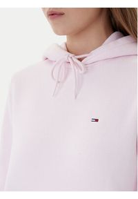 Tommy Jeans Bluza Flag DW0DW19958 Różowy Regular Fit. Kolor: różowy. Materiał: bawełna #5